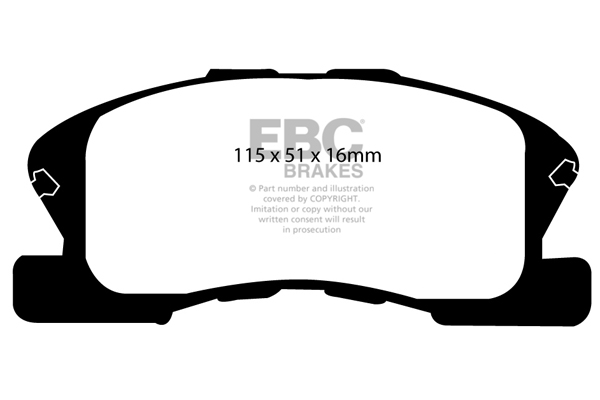 CALÇOS / PASTILHAS TRAVÃO EBC ULTIMAX DAIHATSU DP1217