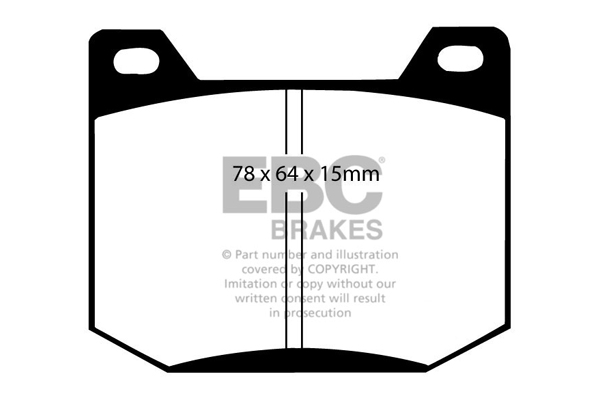 CALÇOS / PASTILHAS TRAVÃO EBC ULTIMAX PEUGEOT DP123