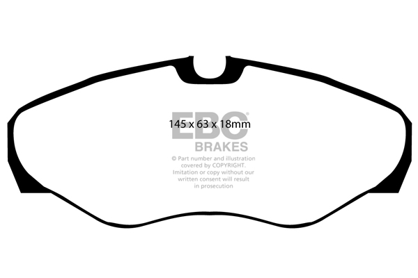 CALÇOS / PASTILHAS TRAVÃO EBC ULTIMAX NISSAN PRIMERA/OPEL VIVARO DP1393