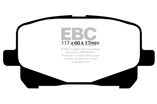 CALÇOS / PASTILHAS TRAVÃO EBC ULTIMAX TOYOTA DP1399