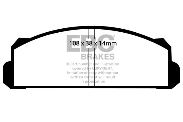 CALÇOS / PASTILHAS TRAVÃO EBC ULTIMAX NISSAN DP144