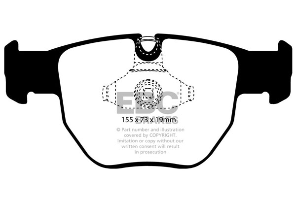 CALÇOS / PASTILHAS TRAVÃO EBC ULTIMAX RANGE ROVER DP1463