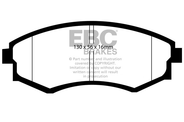 CALÇOS / PASTILHAS TRAVÃO EBC ULTIMAX SSANGYONG DP1581