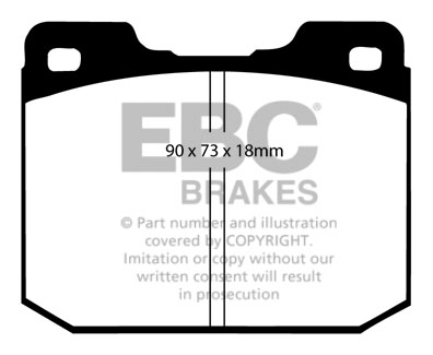 CALÇOS / PASTILHAS TRAVÃO EBC ULTIMAX MERCEDES DP175