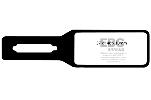 CALÇOS / PASTILHAS TRAVÃO EBC ULTIMAX CITROEN DP178