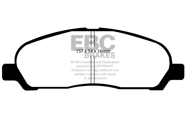 CALÇOS / PASTILHAS TRAVÃO EBC ULTIMAX MITSUBISHI DP1900