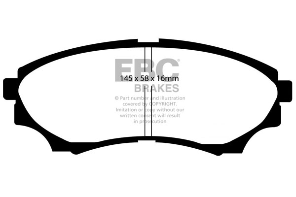 CALÇOS / PASTILHAS TRAVÃO EBC ULTIMAX FORD, MAZDA DP1921