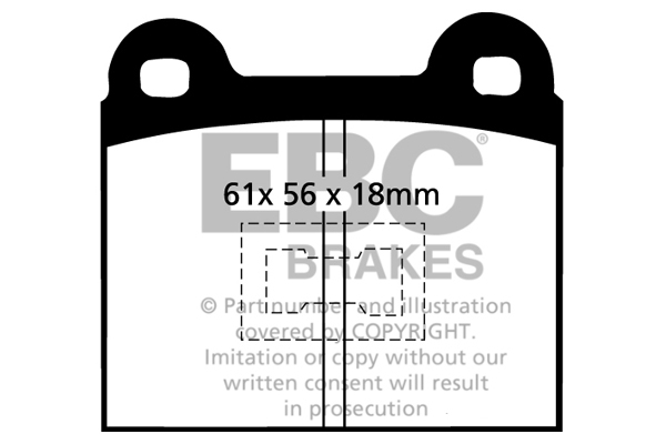 CALÇOS / PASTILHAS TRAVÃO EBC ULTIMAX AUDI, VW DP194