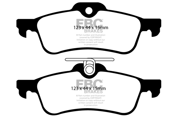 CALÇOS / PASTILHAS TRAVÃO EBC ULTIMAX TOYOTA DP1973