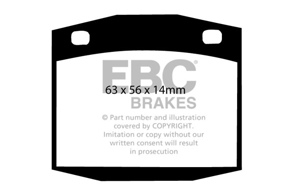 CALÇOS / PASTILHAS TRAVÃO EBC ULTIMAX NISSAN DP201