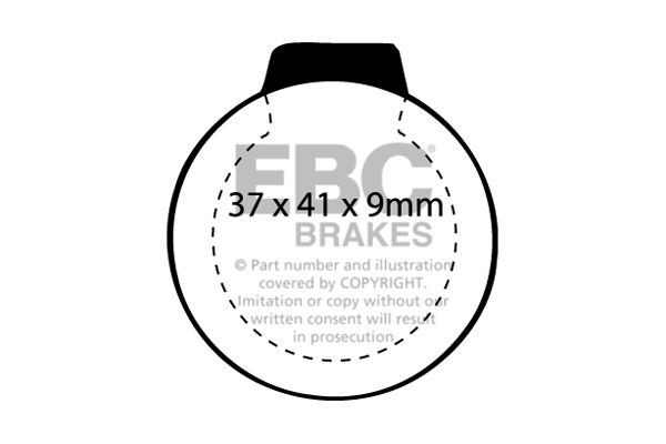 CALÇOS / PASTILHAS TRAVÃO EBC ULTIMAX CITROEN DP246