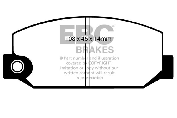 CALÇOS / PASTILHAS TRAVÃO EBC ULTIMAX SUBARU DP319