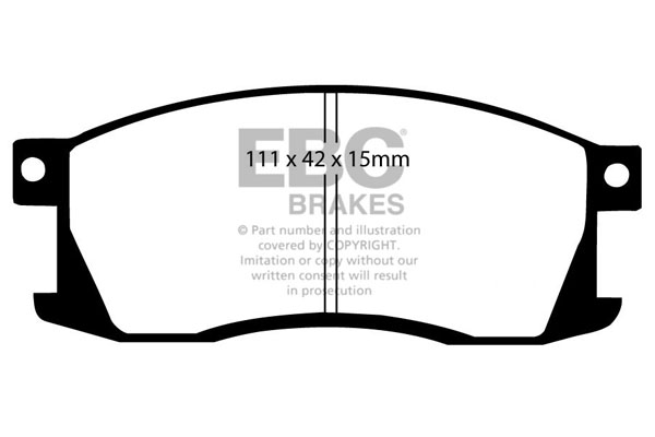 CALÇOS / PASTILHAS TRAVÃO EBC ULTIMAX HONDA DP344