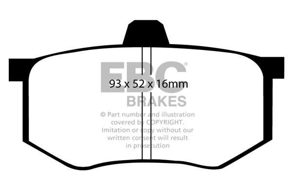 CALÇOS / PASTILHAS TRAVÃO EBC ULTIMAX SEAT DP368