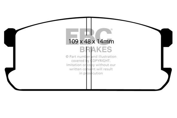 CALÇOS / PASTILHAS TRAVÃO EBC ULTIMAX MITSUBISHI DP383
