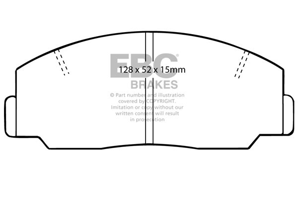 CALÇOS / PASTILHAS TRAVÃO EBC ULTIMAX TOYOTA DP424