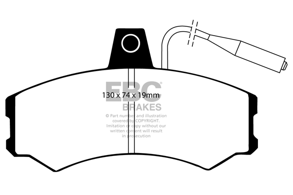 CALÇOS / PASTILHAS TRAVÃO EBC ULTIMAX CITROEN, FIAT, PEUGEOT DP425