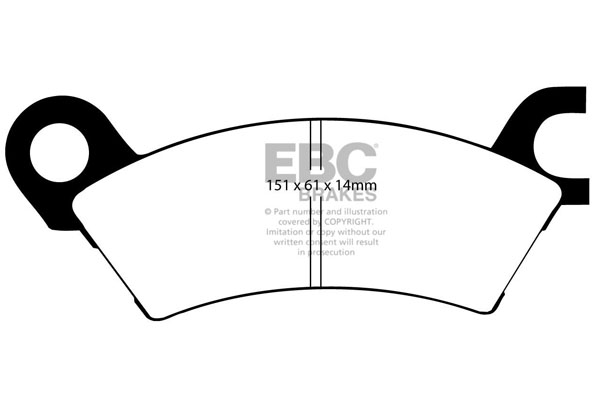 CALÇOS / PASTILHAS TRAVÃO EBC ULTIMAX MAZDA DP441