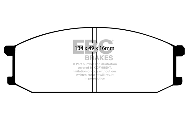 CALÇOS / PASTILHAS TRAVÃO EBC ULTIMAX MITSUBISHI DP446