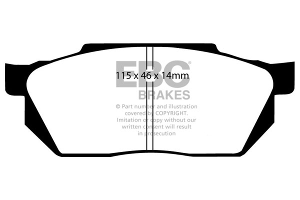 CALÇOS / PASTILHAS TRAVÃO EBC ULTIMAX HONDA DP450