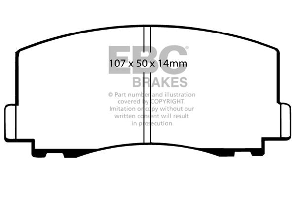 CALÇOS / PASTILHAS TRAVÃO EBC ULTIMAX MITSUBISHI DP460