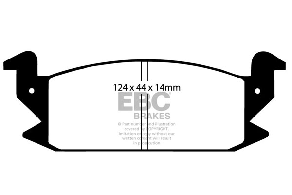 CALÇOS / PASTILHAS TRAVÃO EBC ULTIMAX DAIHATSU DP475