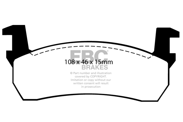 CALÇOS / PASTILHAS TRAVÃO EBC ULTIMAX NISSAN DP484