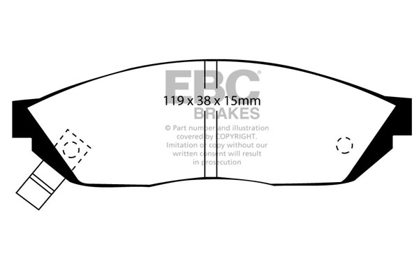 CALÇOS / PASTILHAS TRAVÃO EBC ULTIMAX HONDA DP560