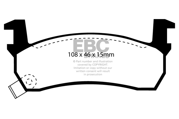 CALÇOS / PASTILHAS TRAVÃO EBC ULTIMAX NISSAN DP636