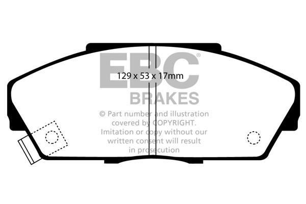 CALÇOS / PASTILHAS TRAVÃO EBC ULTIMAX HONDA DP719