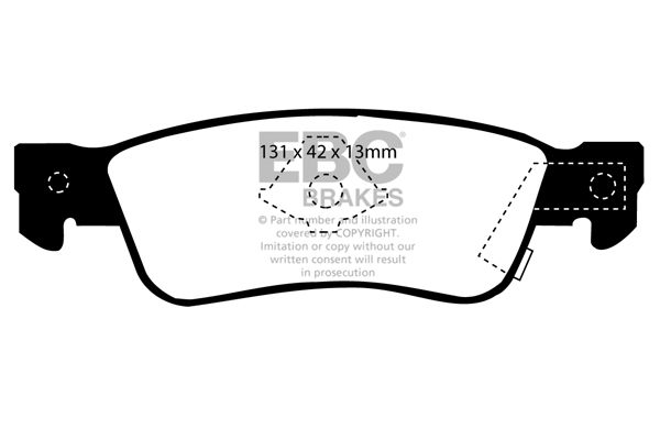 CALÇOS / PASTILHAS TRAVÃO EBC ULTIMAX ISUZU DP777