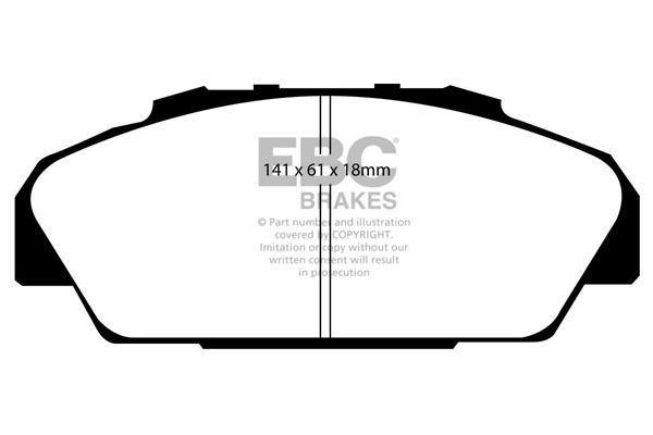 CALÇOS / PASTILHAS TRAVÃO EBC ULTIMAX HONDA DP831