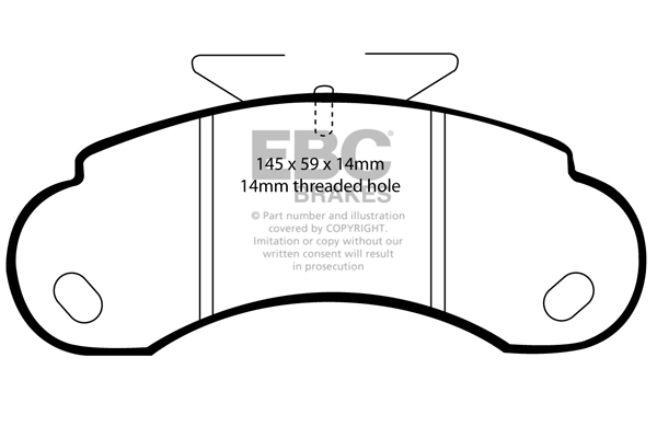 CALÇOS / PASTILHAS TRAVÃO EBC ULTIMAX MERCEDES DP832
