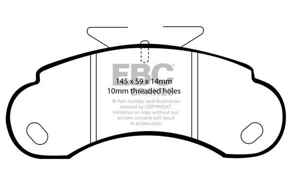 CALÇOS / PASTILHAS TRAVÃO EBC ULTIMAX MERCEDES DP832