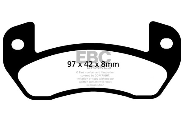 CALÇOS / PASTILHAS TRAVÃO EBC ULTIMAX AIXAM-MEGA, LIGIER DP849