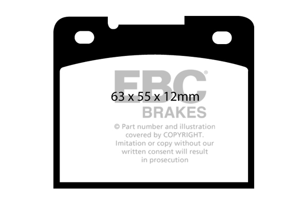 CALÇOS / PASTILHAS TRAVÃO EBC ULTIMAX VOLVO DP969